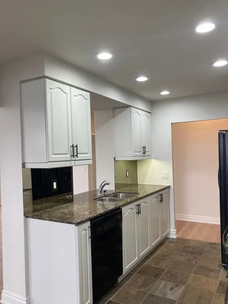 cabinet refinishing after