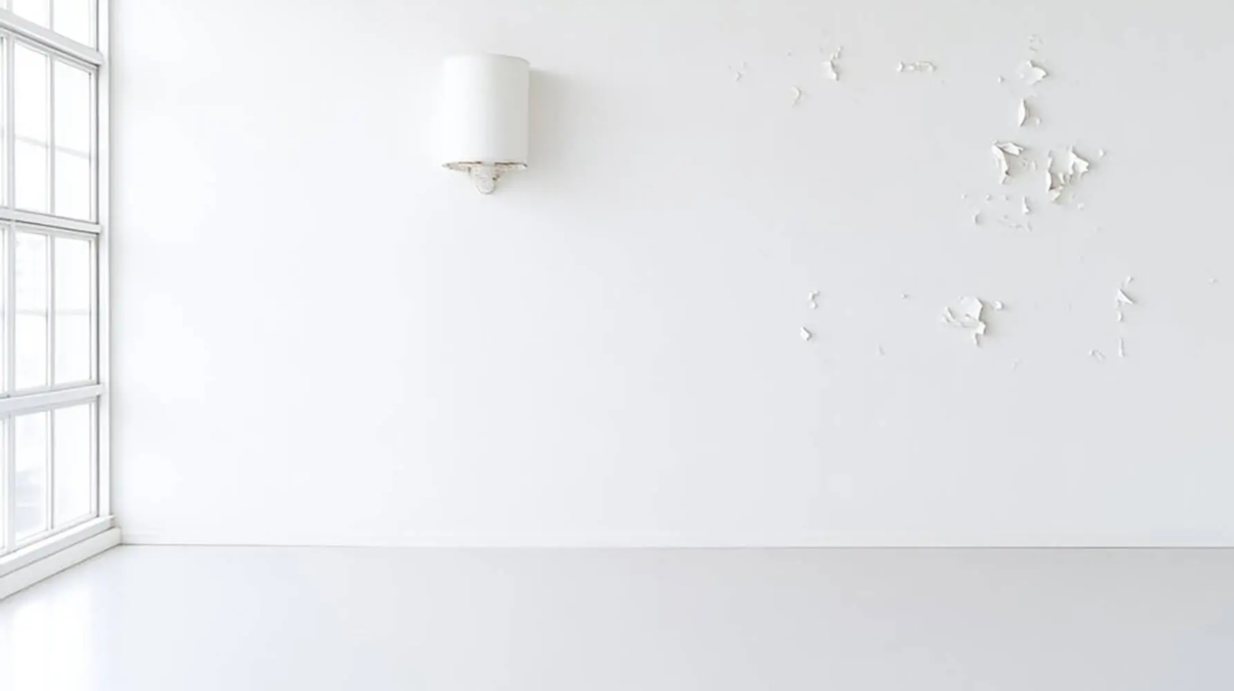 Interior wall showing peeling paint and surface damage, illustrating how to tell if interior paint damage is cosmetic or structural