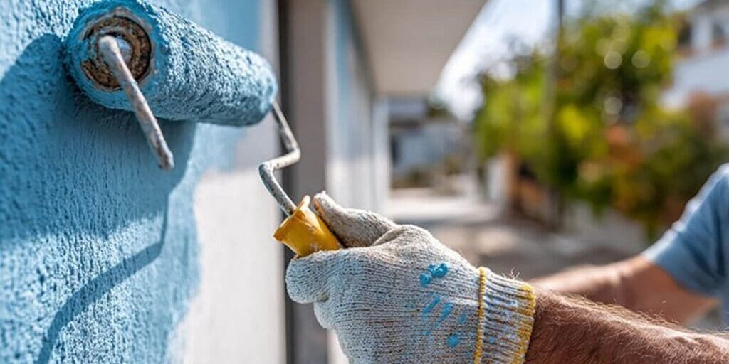 Exterior house painting showing proper application while explaining what causes exterior paint to fail prematurely